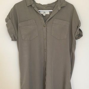 thread + supply button up dress